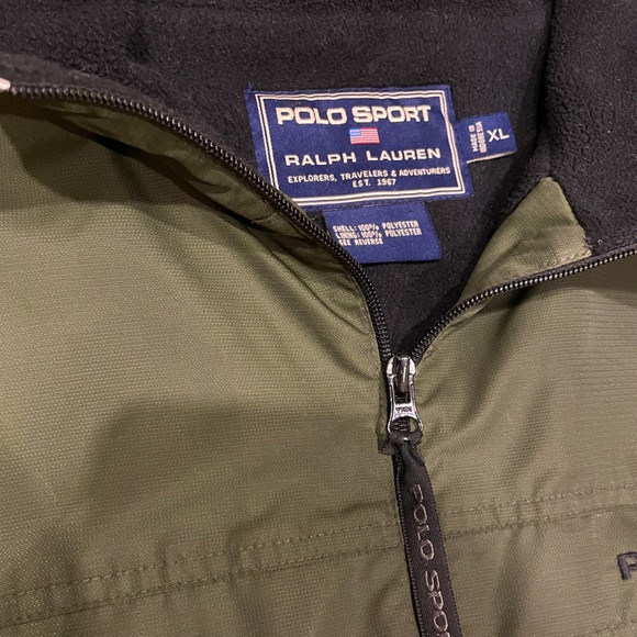 Vintage Y2K Polo Sport Fleece Lined Jacket SIZE: XL - Picture 4 of 4